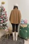 เช่าเสื้อโค้ทผู้หญิง รุ่น  Dark Honey Blonde Crape Coat	2101GCL875FABR1