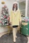 เช่าเสื้อโค้ทผู้หญิง  รุ่น  Canary Yellow Single Breasted Coat	2101GCL891FAYE1