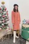 เช่าเสื้อโค้ทผู้หญิง  รุ่น  Peach Orange Caramel Single Breasted Coat	2101GCL926FAOR1