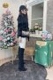 เช่าเสื้อโค้ทผู้หญิง  รุ่น French Beret Fur Jacket	2101GCF981FABK1