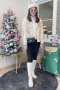 เช่าเสื้อโค้ทผู้หญิง  รุ่น White Blonde Fur Coat	2101GCF987FABR1