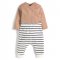 Striped Leggings & Wrap Bodysuit - 2 Piece Set Panda (สอบถามสต็อค และ ไซต์ ที่ Line ID :@mommories)