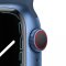 Apple Watch Series 7 GPS + Cellular Blue Aluminium Case with Abyss Blue Sport Band