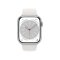 Apple Watch Series 8 GPS + Cellular 45mm Silver Aluminium Case with White Sport Band