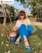 Cushion Heel : Blue jay