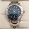 Tagheuer New Link​ Steel หน้าน้ำเงิน​ สายเงาสลับด้าน​ หลักขีด Size : 38