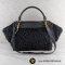 Celine Handbag Shoulder Bag Trapeze Wool Leather Black Gold Hardware Lamb/ขนแกะ ดำ
