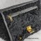 Celine Handbag Shoulder Bag Trapeze Wool Leather Black Gold Hardware Lamb/ขนแกะ ดำ