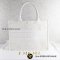Christian   Dior Medium Dior Book Tote ขาว
