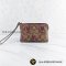 Coach Corner Zip Wristlet In Signature Canvas With Desert Tulip Print Style No. F78113