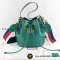Used Gucci GG Marmont quilted leather bucket bag Green