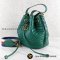 Used Gucci GG Marmont quilted leather bucket bag Green