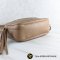 Used Gucci Soho Small Disco Leather Shoulder Bag Beige 308364 Calf เบจ GHW