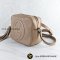 Used Gucci Soho Small Disco Leather Shoulder Bag Beige 308364 Calf เบจ GHW