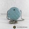 Used Chanel Round Clutch With Chain Bag Caviar Caviar ฟ้า GHW