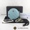 Used Chanel Round Clutch With Chain Bag Caviar Caviar ฟ้า GHW