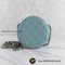 Used Chanel Round Clutch With Chain Bag Caviar Caviar ฟ้า GHW