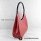 GUCCI  001.3739 Bamboo Shoulder Bag Red Calfskin/Bamboo Women