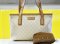 Gucci Tote ทรง Neverfull PM ใบเล็ก หนังสีครีม ทรง shopping bag ใช้ง่าย เหมืนอใหม่เลยค่า