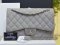 Chanel Classic Jumbo GRAY caviar 12