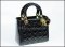 Dior Lady Dior Patent Black GHW - Authentic Bag