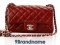 Chanel Classic 8 Burgundy Lamb SHW - Used Authentic Bag
