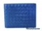Bottega Veneta Short Wallet Mineral Blue Calfskin - Used Authentic Bag