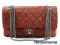 Chanel Classic Glazed Salmon Double Flap Lamb Skin SHW - Used Authentic Bag