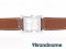 Hermes Heure H Watch Iris SHW Brown Leather Wrist - Used Authentic