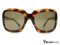 Chanel Brown Large Rectangular Polarised Sunglasses