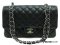 Chanel Classic 10 Black Cavier SHW - Used Authentic Bag