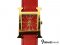 Hermes Watch H-Hours Red LadySize - Used Authentic นาฬิกาแอร์เมส หน้าปัดตัวH สุภาพสตรีสีแดงหนังแท้อะไหล่สีทอง ของแท้มืองสองสภาพดีค่ะ