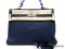 Hermes Kally 35 Togo Leather Navy Blue PHW size29