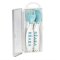 2nd age training fork and spoon (storage case included) - BLUE
