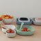 ชุดชามซิลิโคน 3 ชิ้น Set of 3 Silicone Stackable Bowls (Frosty Green/Cotton/ Misty Green)
