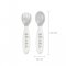 2nd age training fork and spoon (storage case included) - GREY