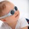 แว่นกันแดดเด็ก Clip strap sunglasses XS (0-9 m) PERLE BLUE