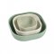 ชุดชามซิลิโคน 3 ชิ้น Set of 3 Silicone Stackable Bowls (Frosty Green/Cotton/ Misty Green)