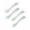 Set of 4 2nd Stage Soft Silicone Spoons (Frosty Green / Velvet Grey)