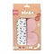 Pack of  2 XXL Muslins Organic Cotton - Bridal Pink + Flowery Countryside Playprint
