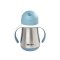 กระติกน้ำหัดดื่ม Stainless Steel Straw Cup with Handles 250ml - Windy Blue