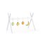 ตะกร้านอนเด็กพร้อมขาตั้ง Moses Basket with White Stand - Jersey Offwhite