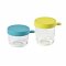 Set of conservation jars in superior quality glass (1*150 ml BLUE/1*250 ml NEON)