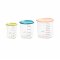Set of 3 conservation jars (1 baby / 1 maxi / 1 maxi +) (assorted colors BLUE/NEON/NUDE)