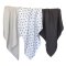 Pack of 3  Muslins Organic Cotton -  Savanna Grey