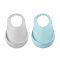 Set of 2 Silicone Bibs - Airy Blue / Light Grey