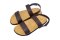 Comfy Slingback - blackOut พื้นทอง หูน้ำตาล
