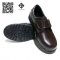 S-031FC TIS 523-2564 รองเท้านิรภัยหุ้มส้น หนังเทียมสีดำ,สีน้ำตาล (ติดเทป) พื้น PVC