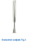 Graduated scalpels
