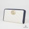 GUCCI ZIPPY WALLET MARMONT WHITE BLUE EDGE
